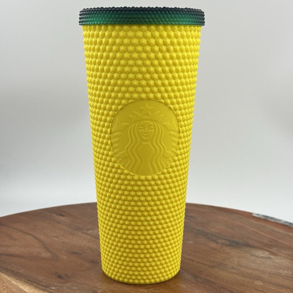 Starbucks HAWAII Exclusive 2020 Pineapple Matte Studded Tumbler Cup 24oz